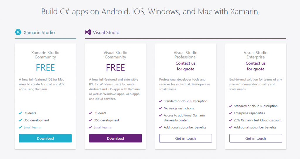 XamarinNewPricing